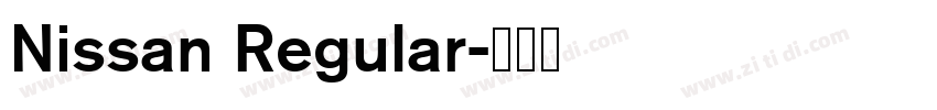 Nissan Regular字体转换